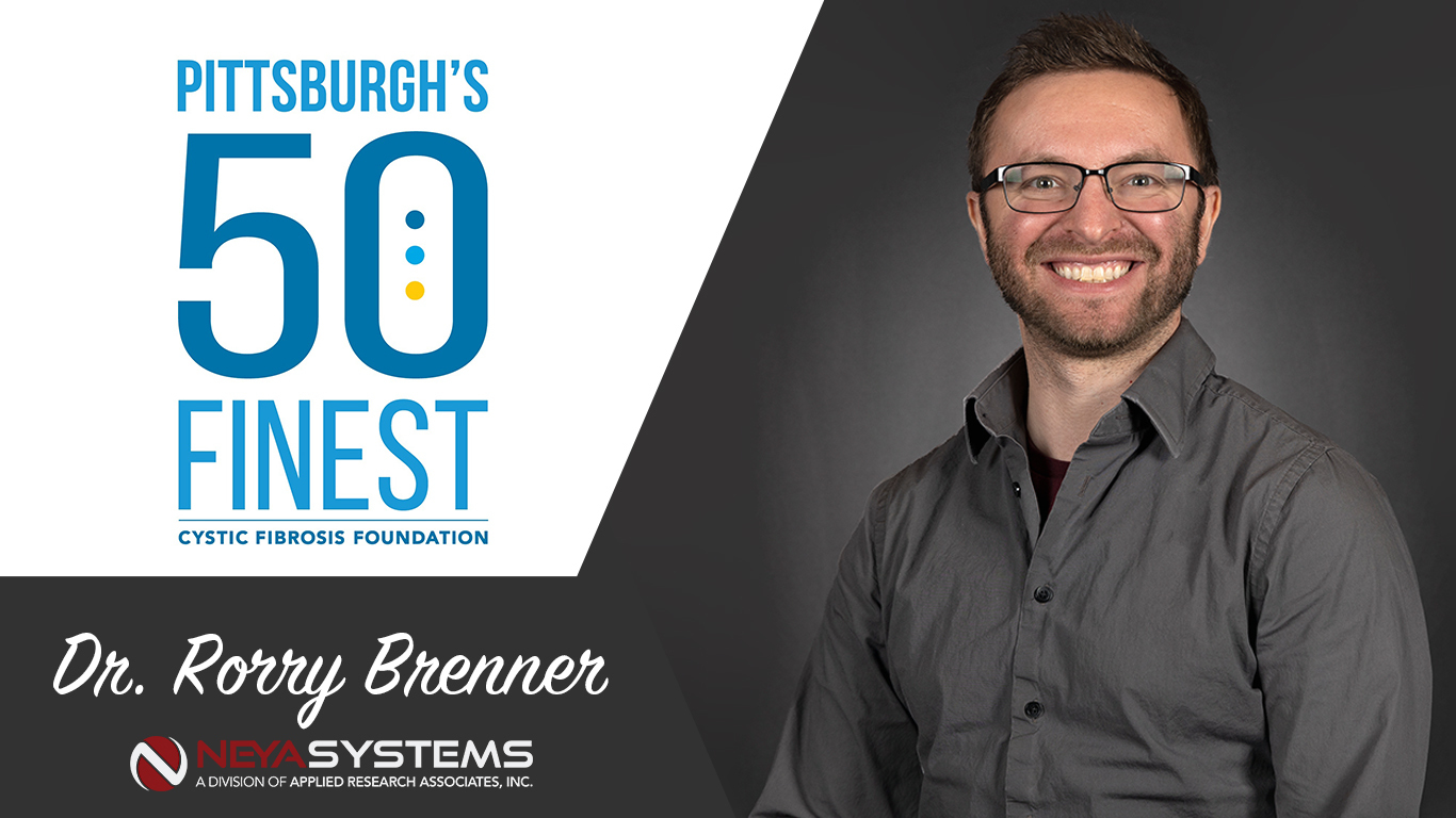 Featured image for “Neya Systems’ Dr. Rorry Brenner Selected as One of Pittsburgh’s 50 Finest by Cystic Fibrosis Foundation Western PA Chapter”
